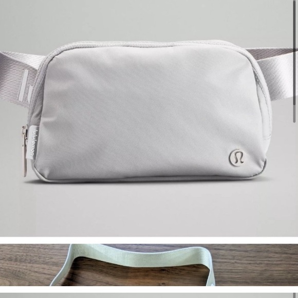 lululemon athletica Handbags - Lululemon belt bag silver drop/white